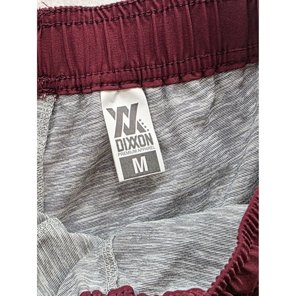 Dixxon Men's Maroon Elastic / Drawstring Waist Hiking Shorts. Size M - Picture 6 of 8
